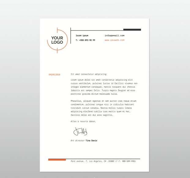 letterhead-template-in-flat-style-bangalore